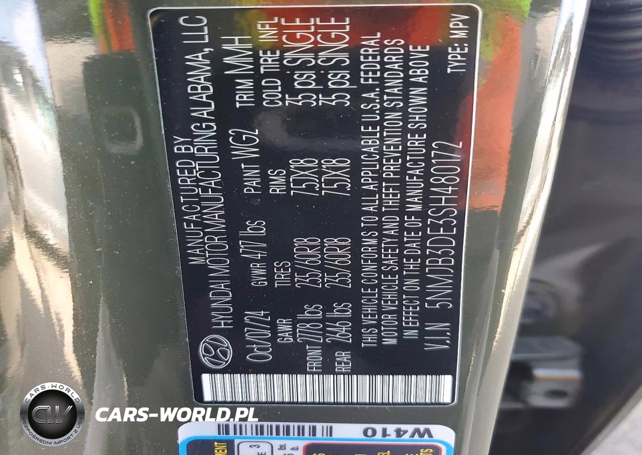 2025 Hyundai Tucson Sel VIN:5NMJB3DE3SH480172 - 13