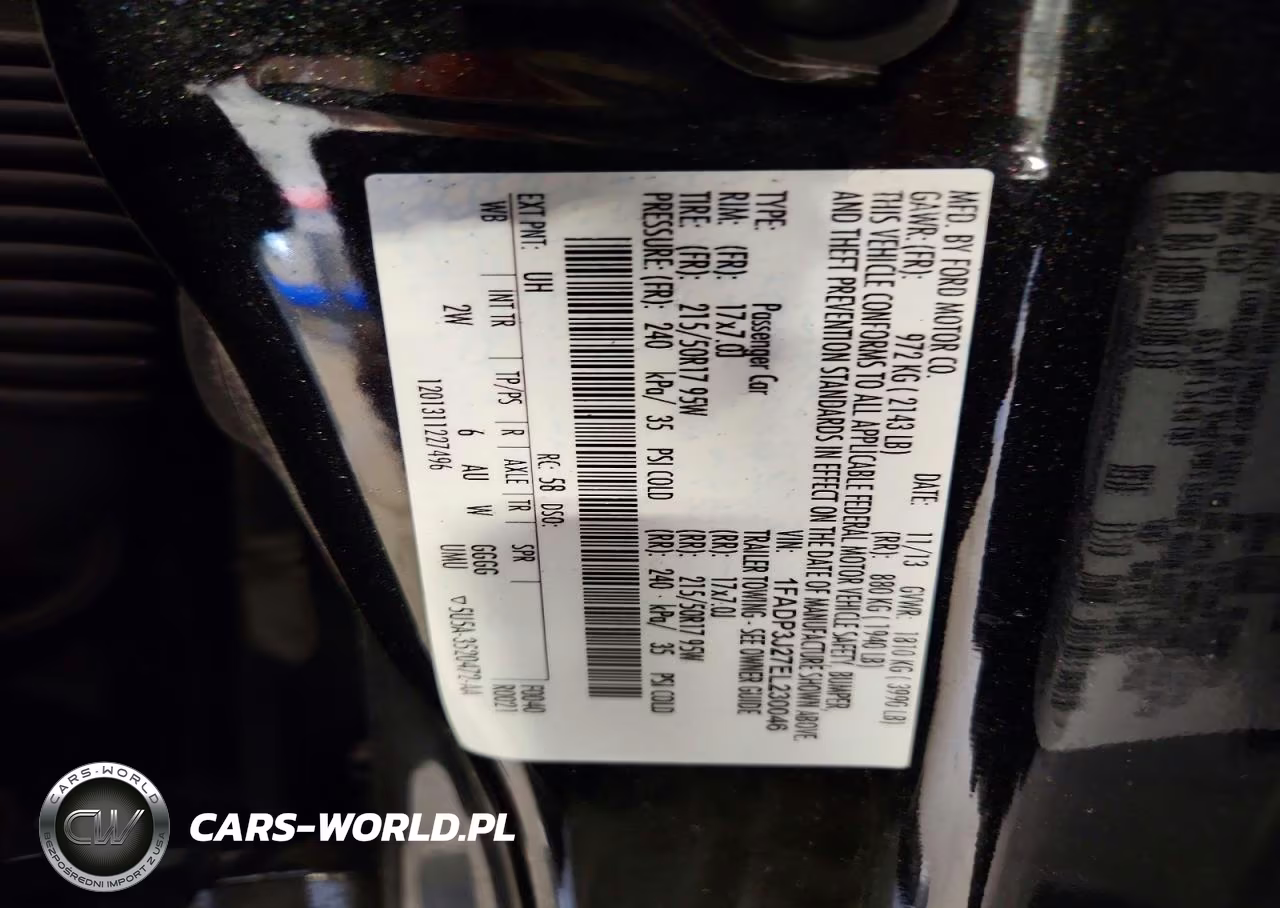 2014 Ford Focus Titanium VIN:1FADP3J27EL230046 - 12
