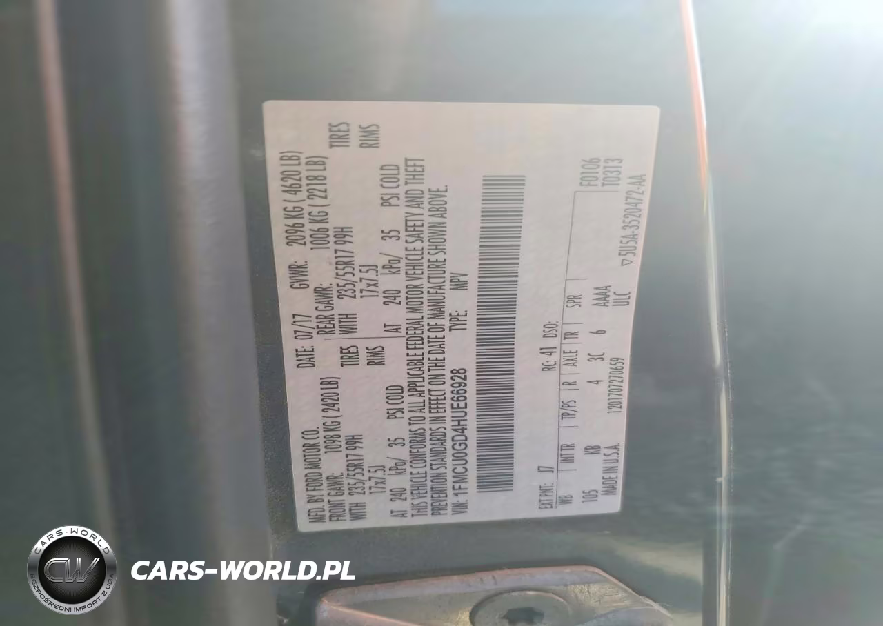 2017 Ford Escape Se VIN:1FMCU0GD4HUE66928 - 12