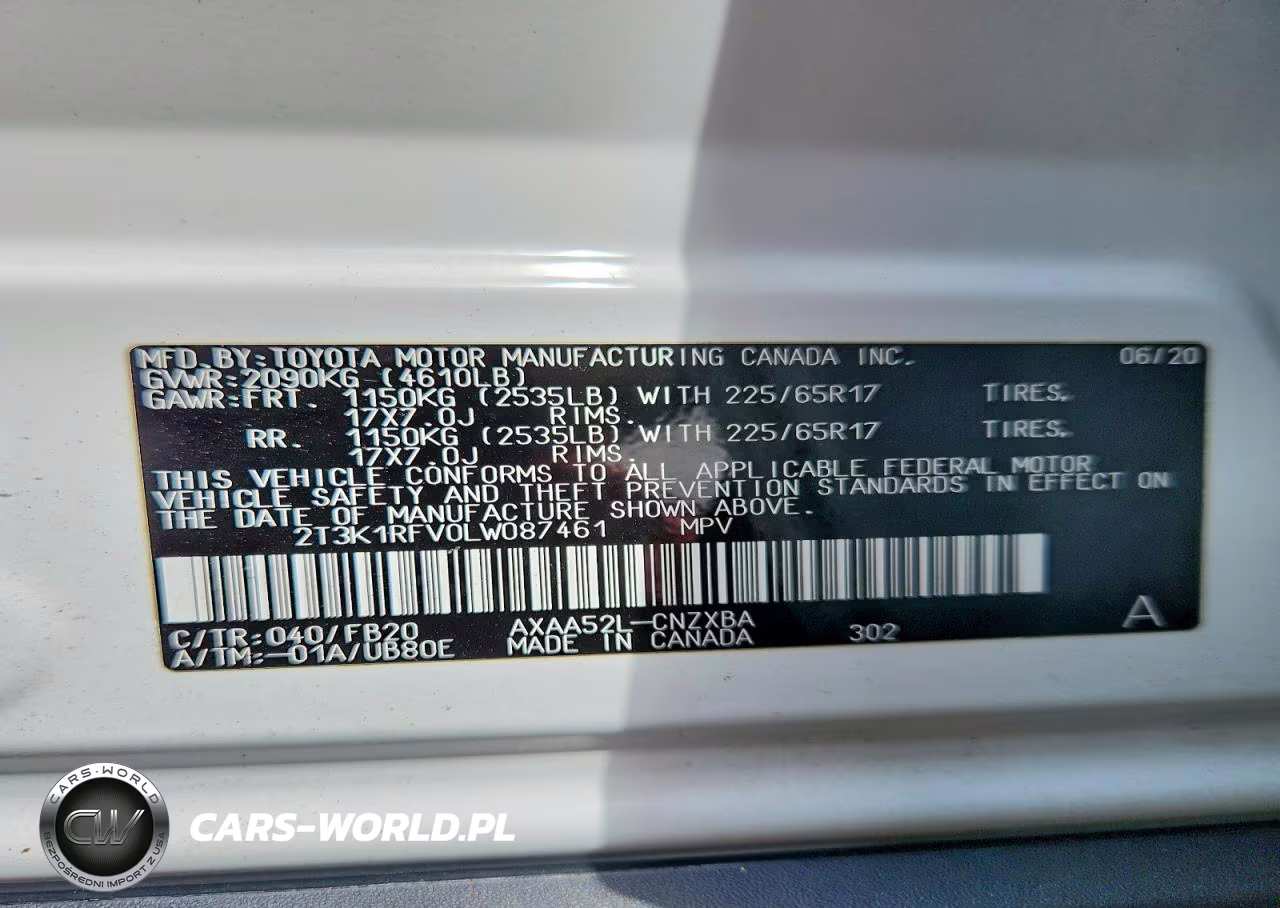 2020 Toyota Rav4 Le VIN:2T3K1RFV0LW087461 - 14