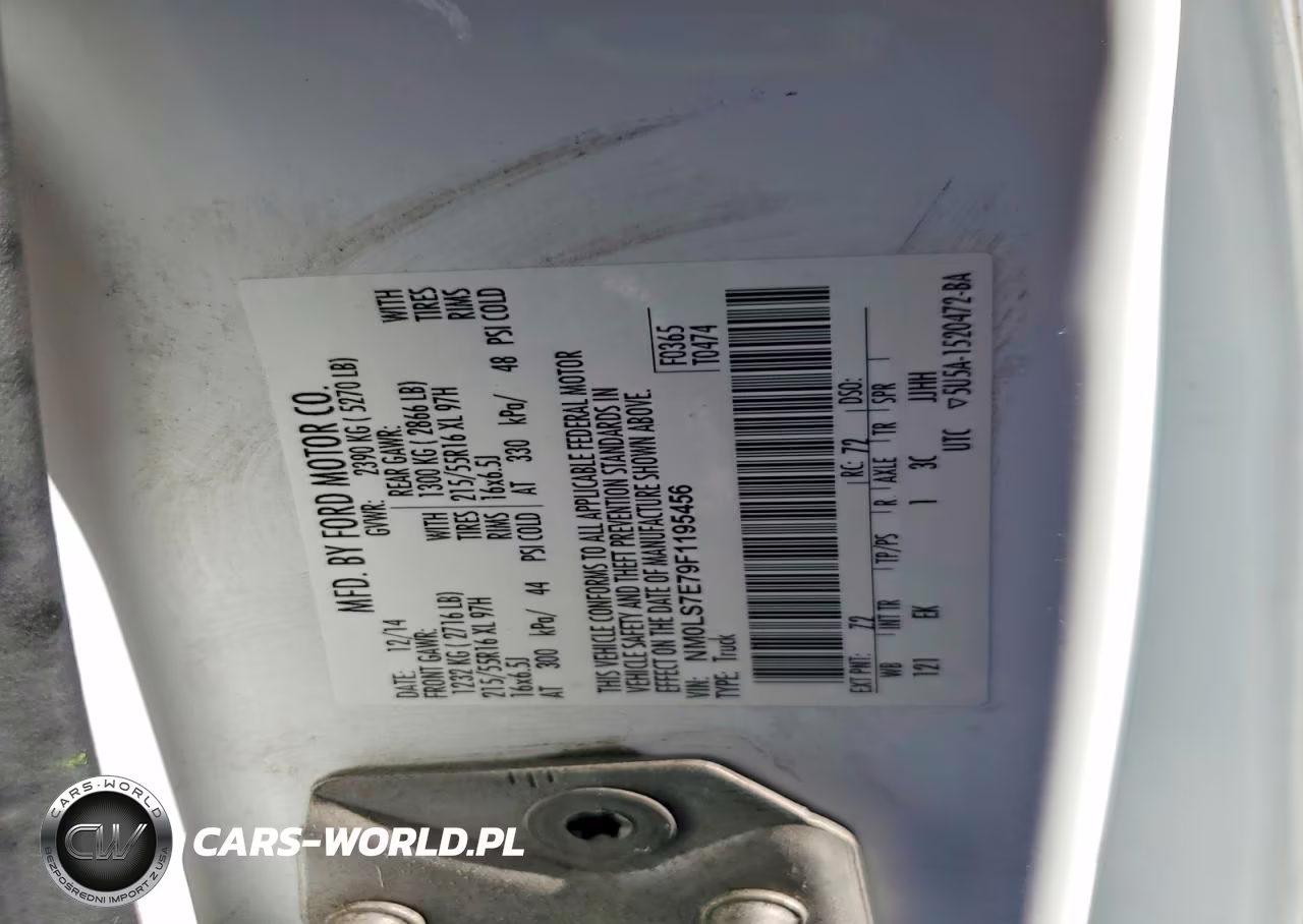 2015 Ford Transit Connect Utility - Service Van VIN:NM0LS7E79F1195456 - 13