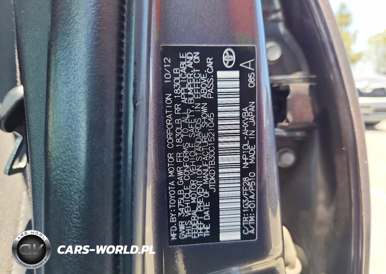2012 Toyota Prius C Two VIN:JTDKDTB30C1521045 - 13