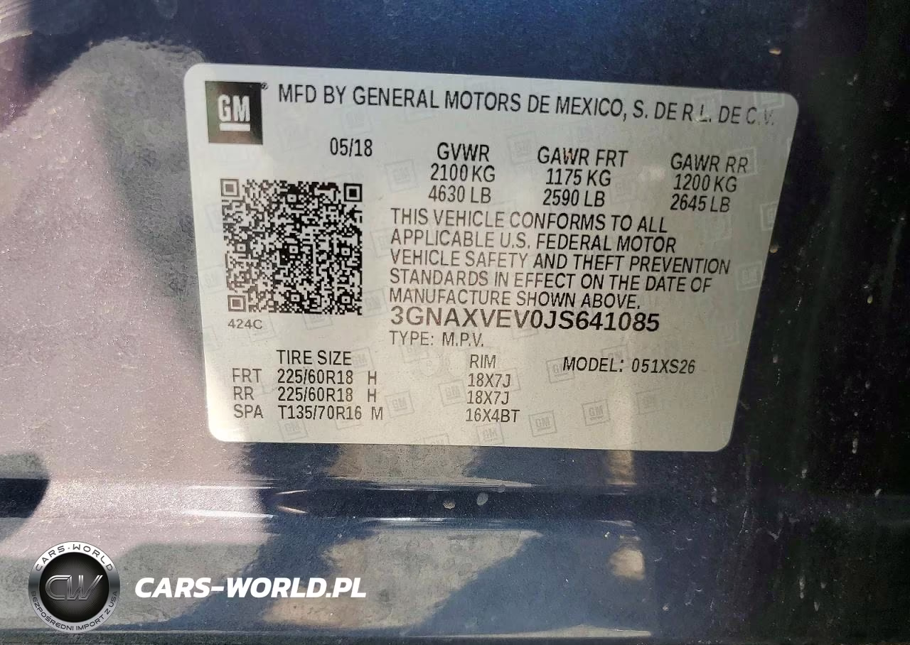 2018 Chevrolet Equinox Premier VIN:3GNAXVEV0JS641085 - 12
