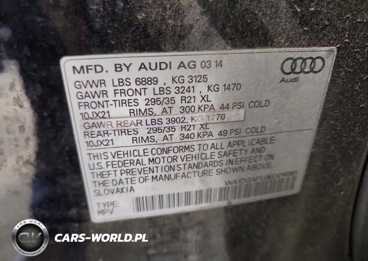 2014 Audi Q7 Prestige VIN:WA1DGAFE0ED016991 - 13