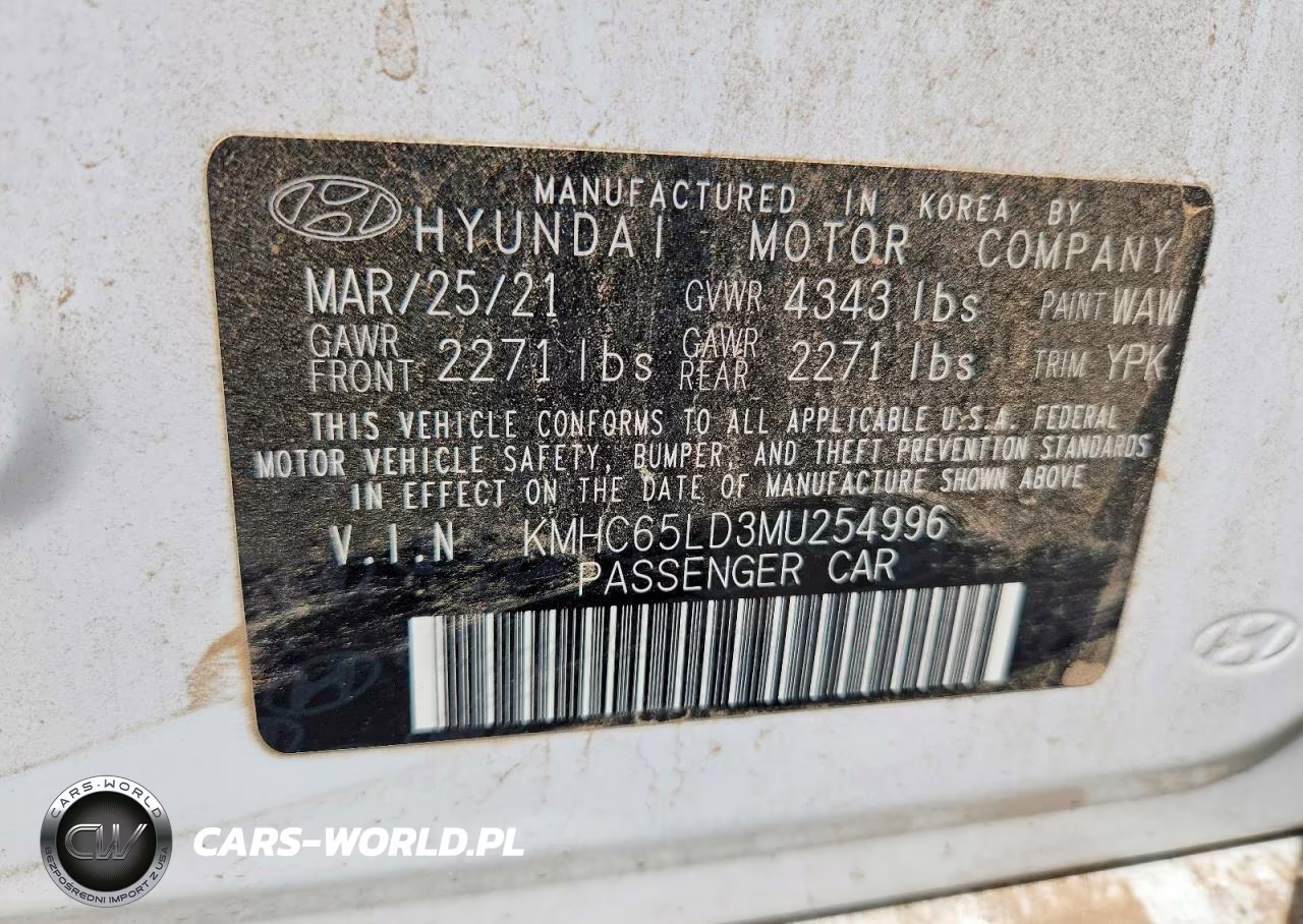 2021 Hyundai Ioniq Se VIN:KMHC65LD3MU254996 - 12