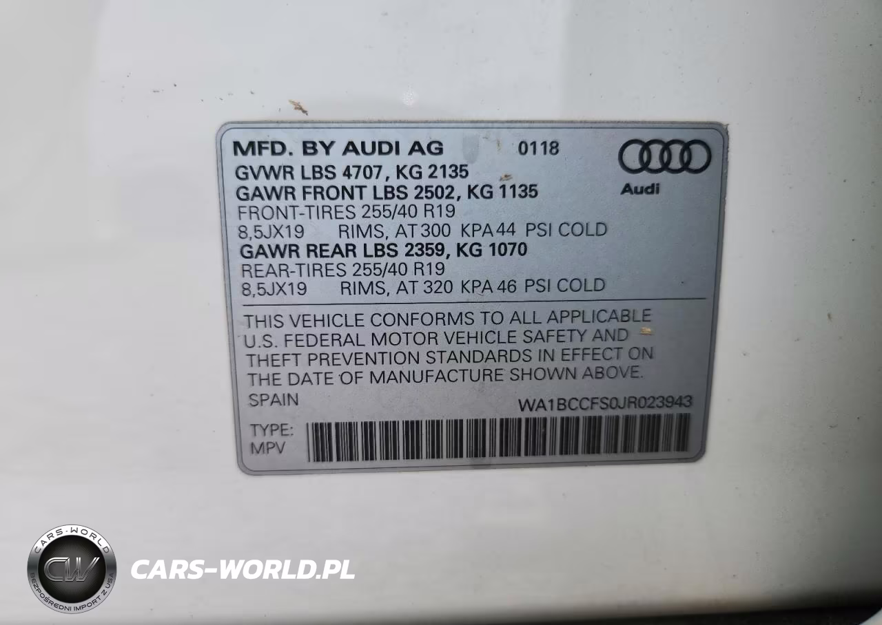 2018 Audi Q3 Premium VIN:WA1BCCFS0JR023943 - 13