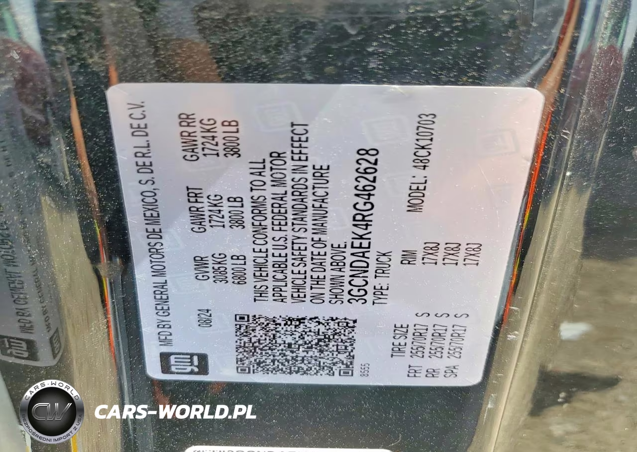 2024 Chevrolet Silverado K1500 VIN:3GCNDAEK4RG462628 - 12