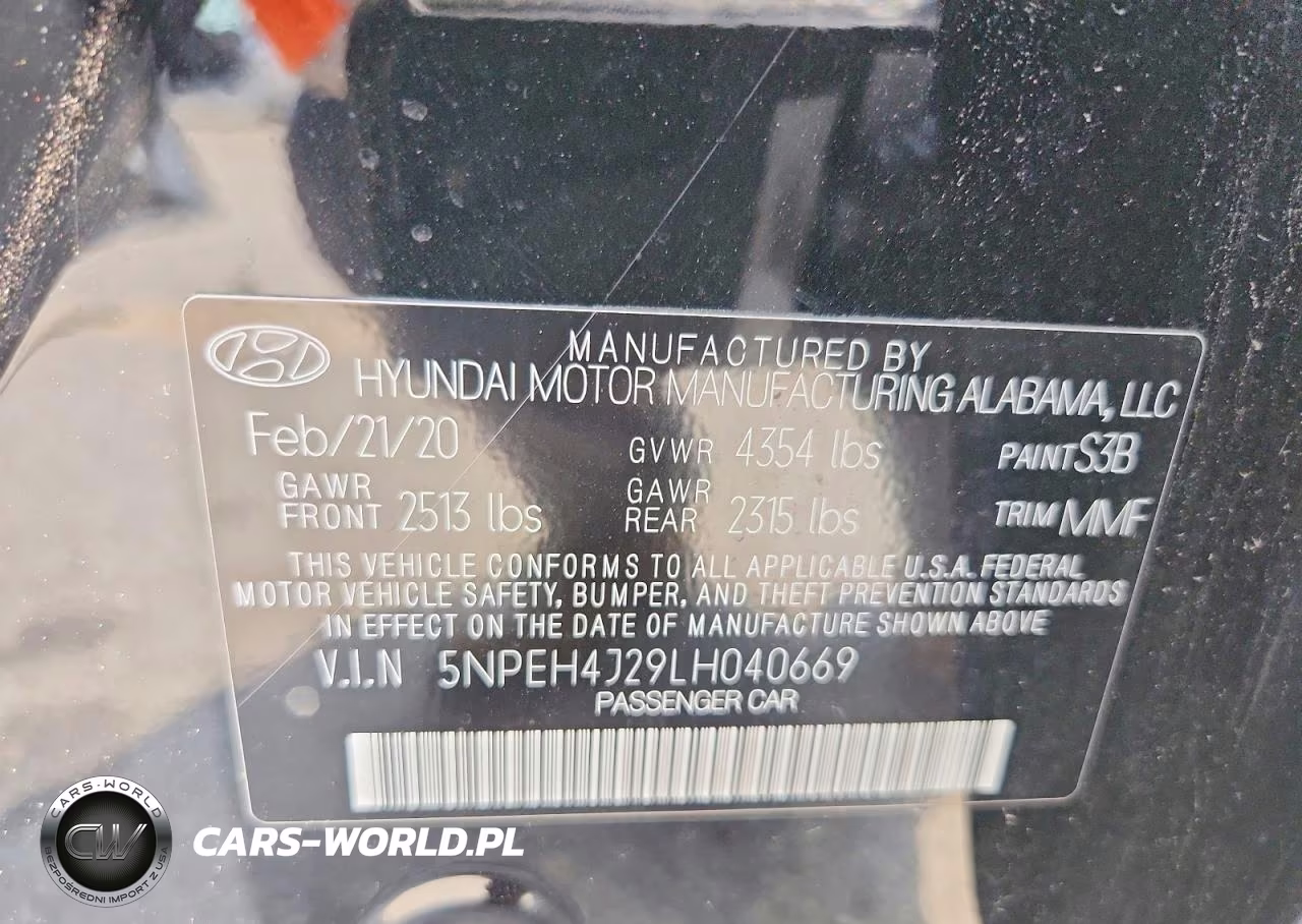 2020 Hyundai Sonata Limited VIN:5NPEH4J29LH040669 - 12