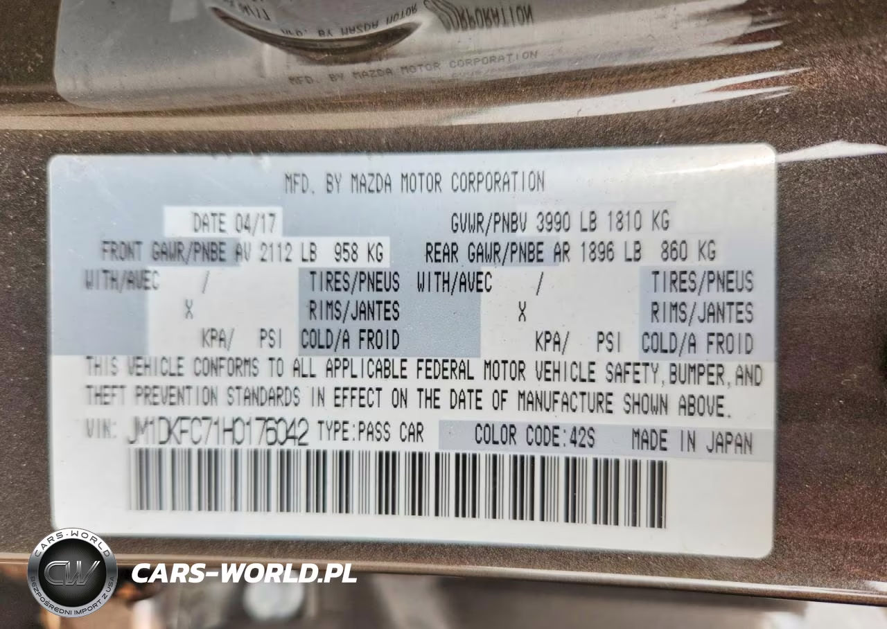 2017 Mazda Cx-3 Touring VIN:JM1DKFC71H0176042 - 12