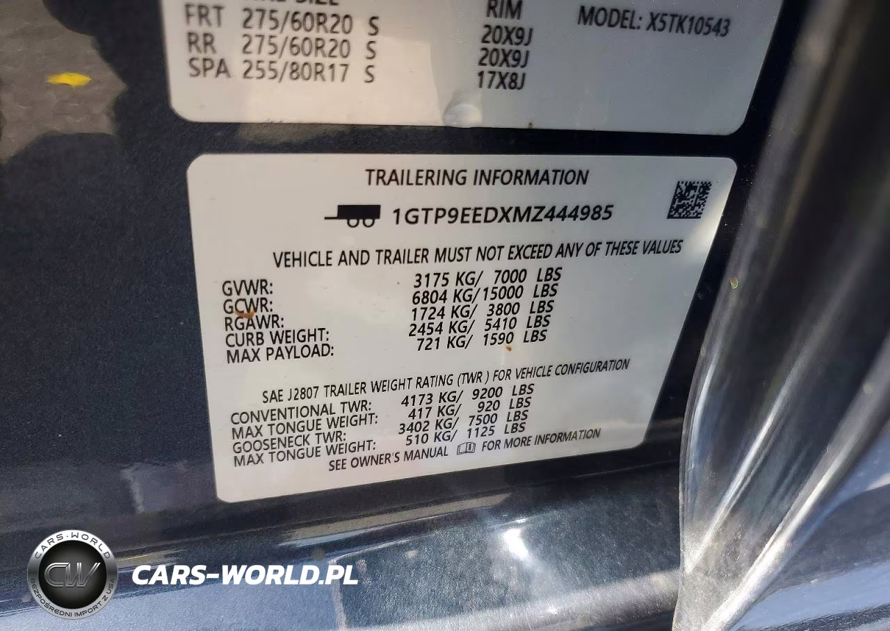 2021 GMC Sierra K1500 At4 VIN:1GTP9EEDXMZ444985 - 12