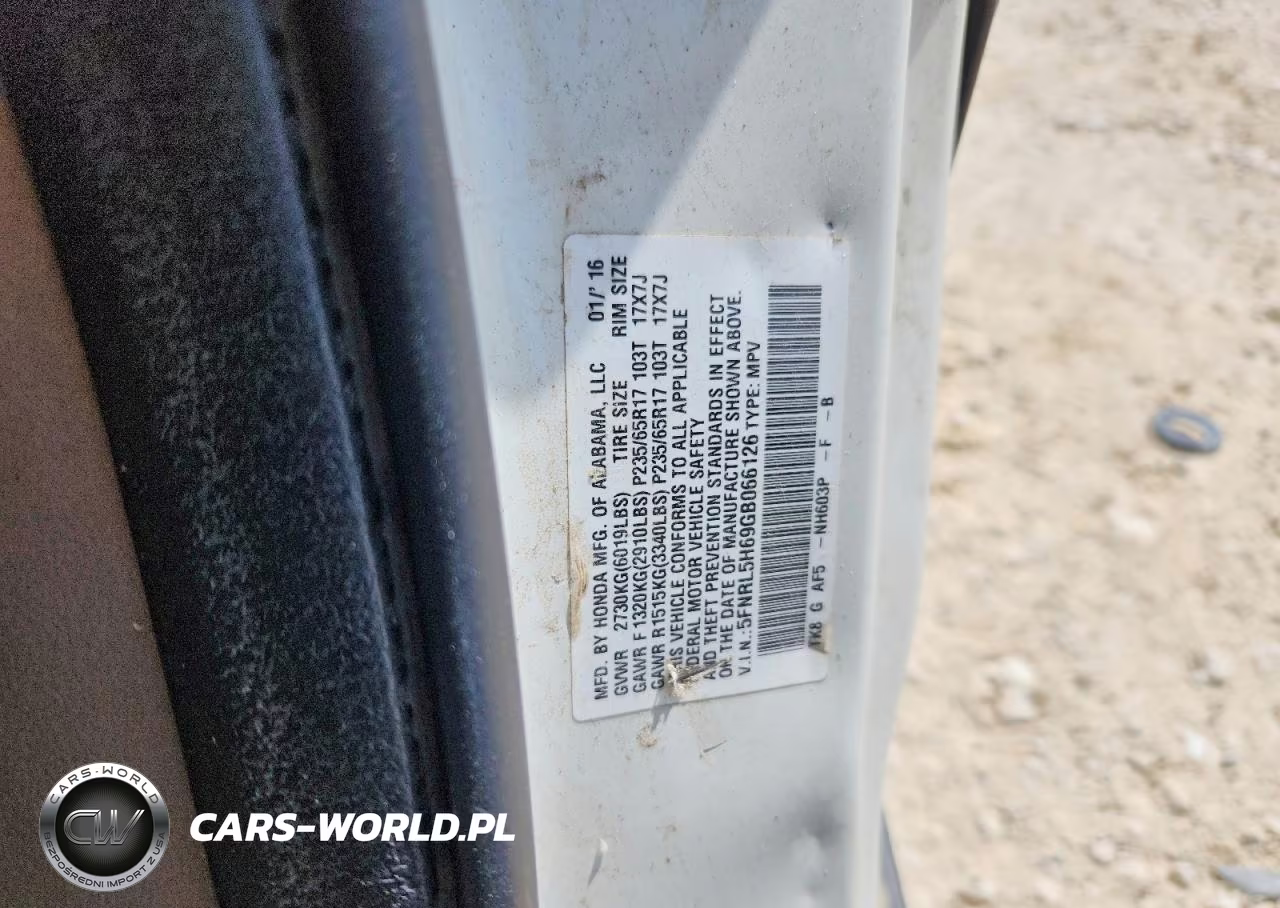 2016 Honda Odyssey Exl VIN:5FNRL5H69GB066126 - 14