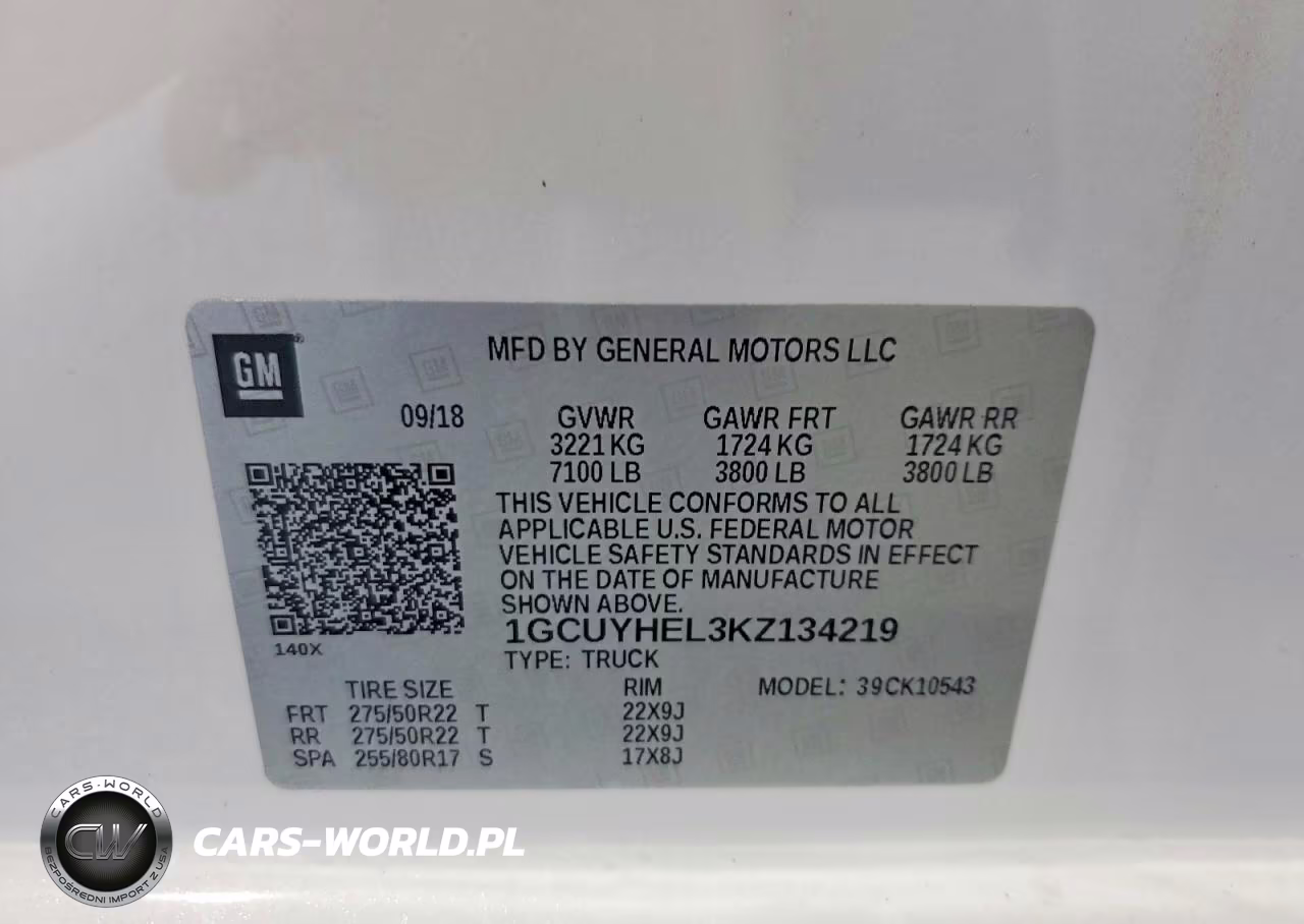 2019 Chevrolet Silverado K1500 High Country VIN:1GCUYHEL3KZ134219 - 12