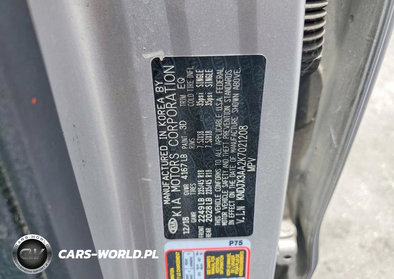2019 Kia Soul ! VIN:KNDJX3AA2K7021208 - 12