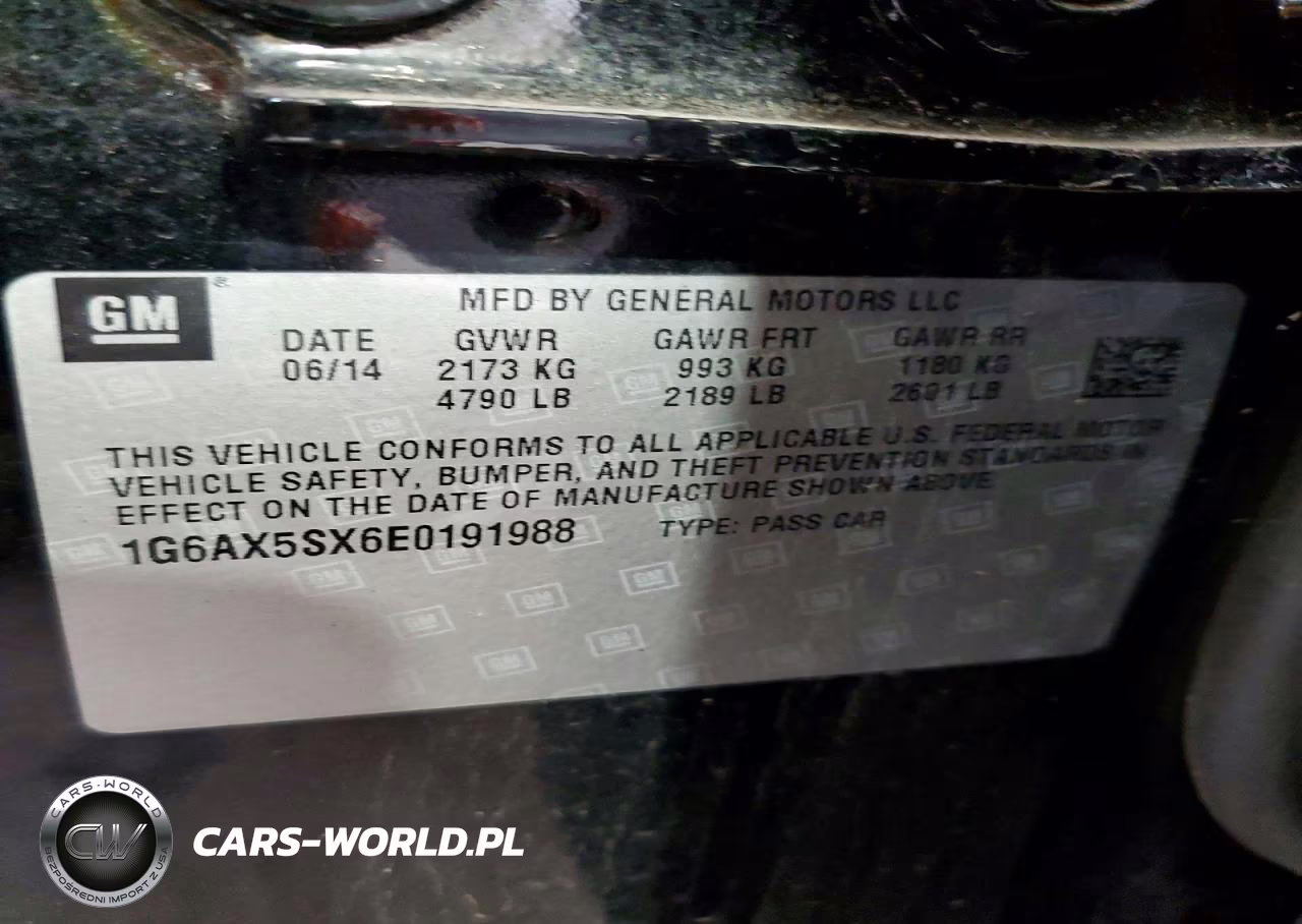 2014 Cadillac Cts Luxury Collection VIN:1G6AX5SX6E0191988 - 13