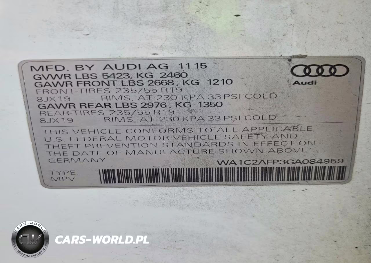 2016 Audi Q5 Premium VIN:WA1C2AFP3GA084959 - 12