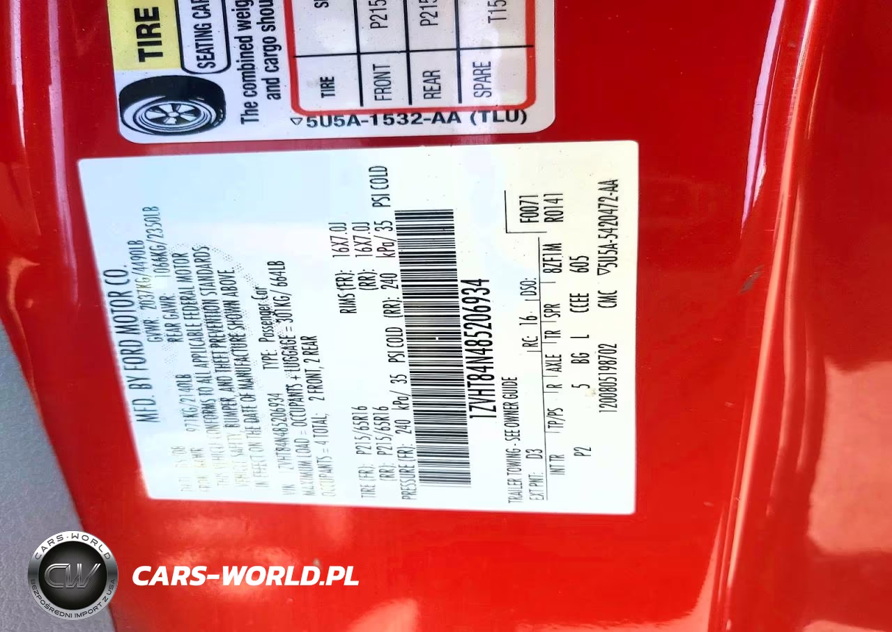2008 Ford Mustang VIN:1ZVHT84N485206934 - 12