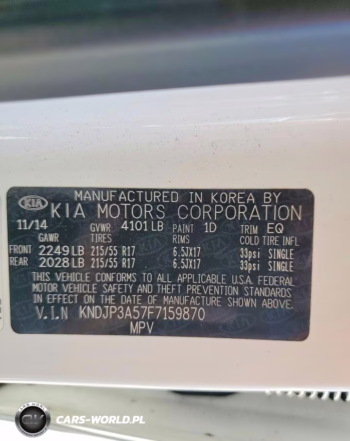 2015 Kia Soul + VIN:KNDJP3A57F7159870 - 12