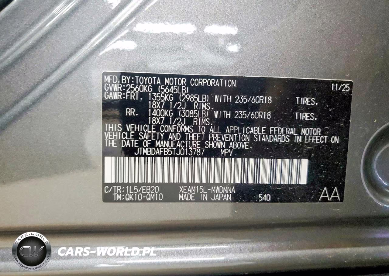 2026 Toyota Bz Xle VIN:JTMBDAFB5TJ013787 - 13