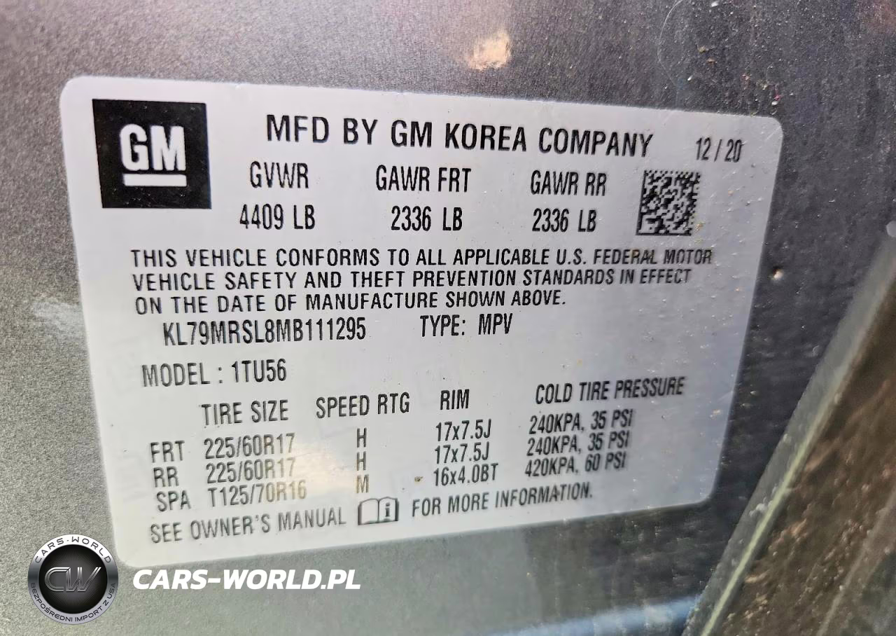 2021 Chevrolet Trailblazer Lt VIN:KL79MRSL8MB111295 - 14