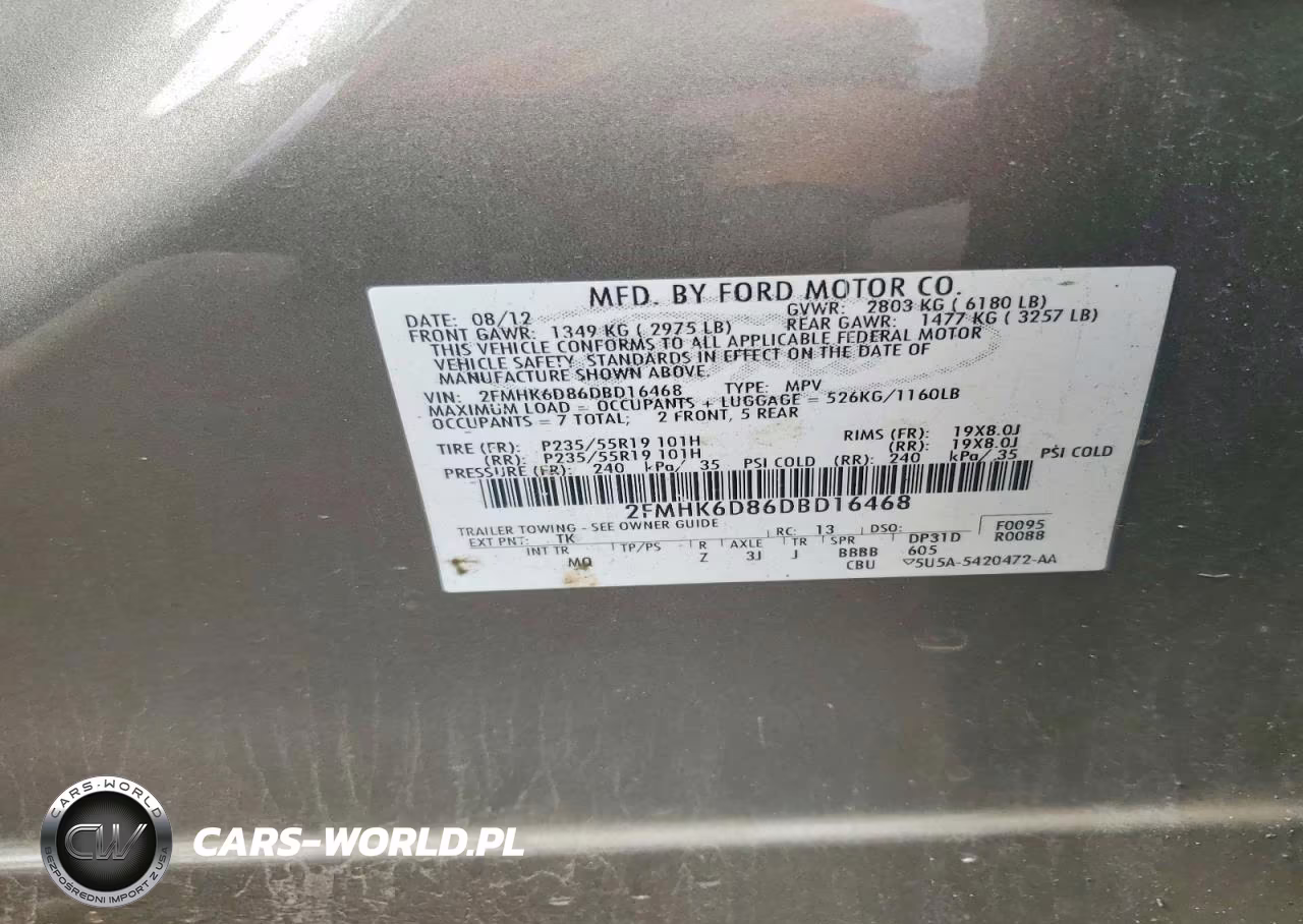 2013 Ford Flex Limited VIN:2FMHK6D86DBD16468 - 13