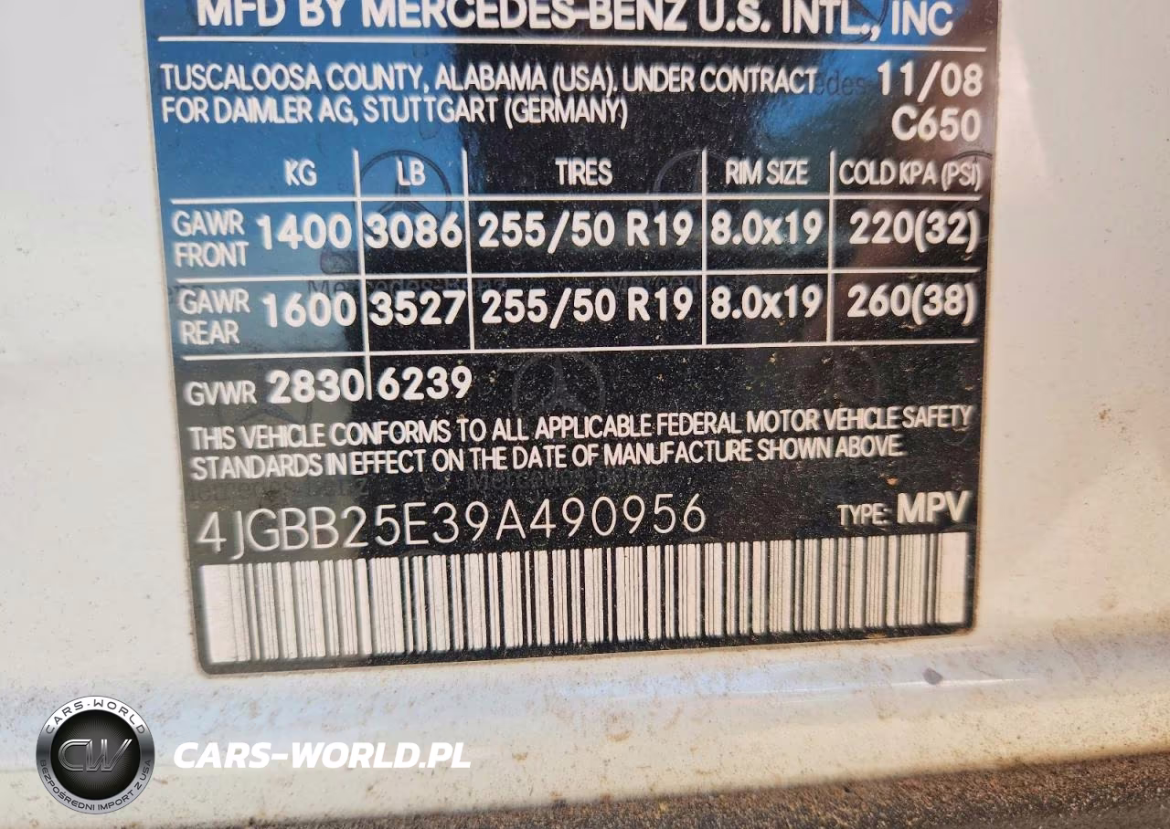 2009 Mercedes-Benz Ml VIN:4JGBB25E39A490956 - 12