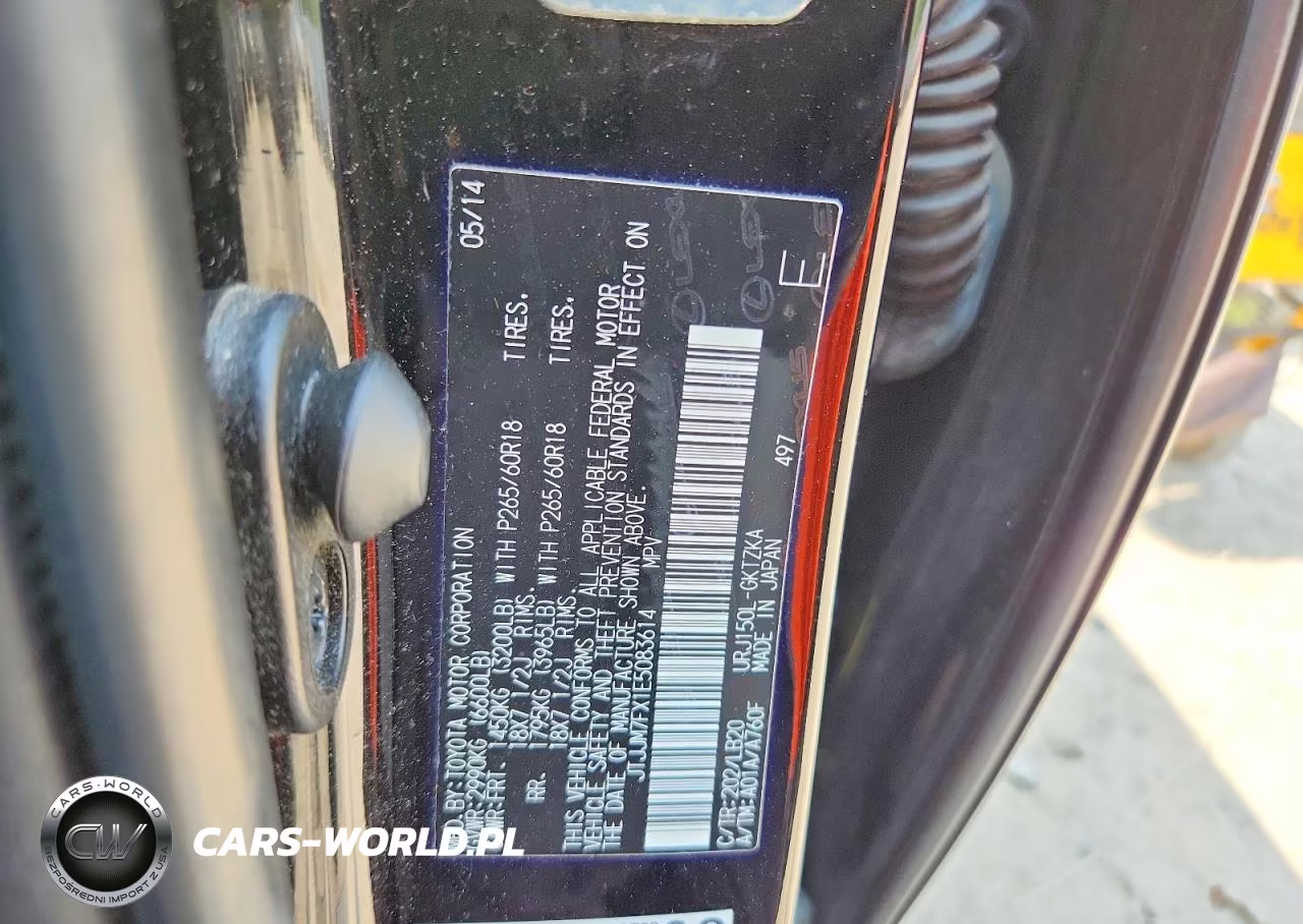 2014 Lexus Gx 460 Premium VIN:JTJJM7FX1E5083614 - 13