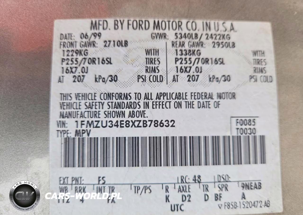 1999 Ford Explorer VIN:1FMZU34E8XZB78632 - 14