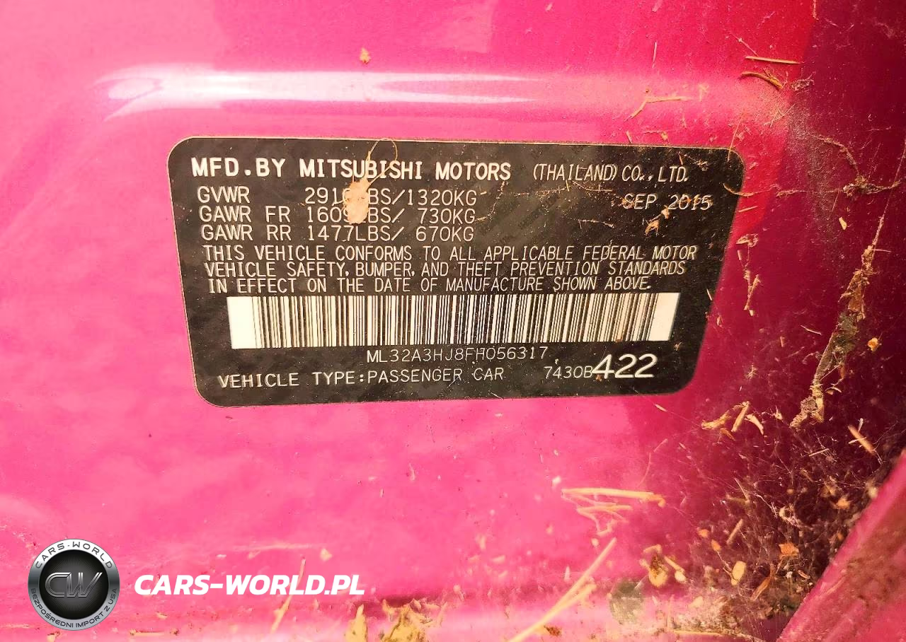 2015 Mitsubishi Mirage De VIN:ML32A3HJ8FH056317 - 12
