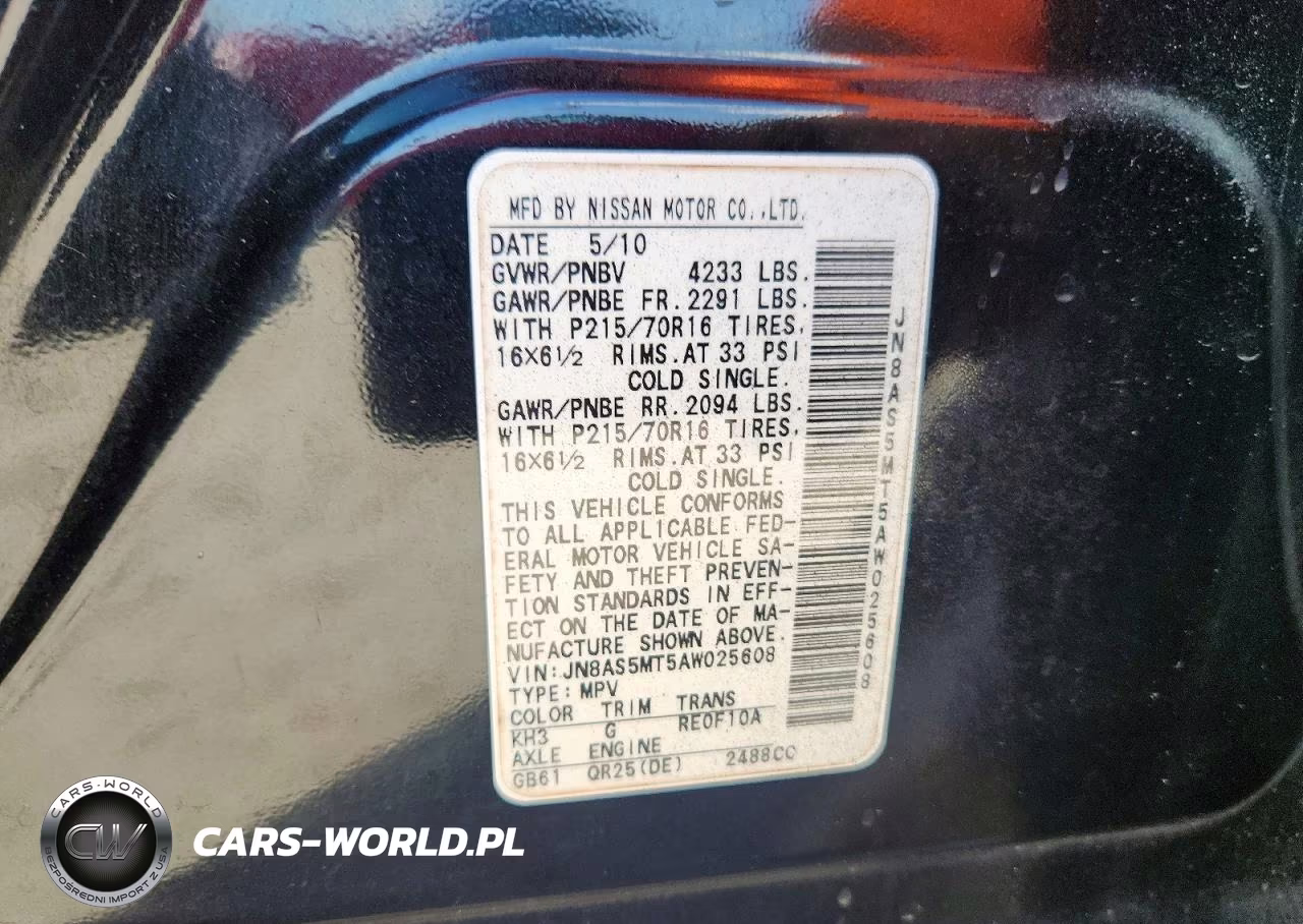 2010 Nissan Rogue Sl VIN:JN8AS5MT5AW025608 - 13