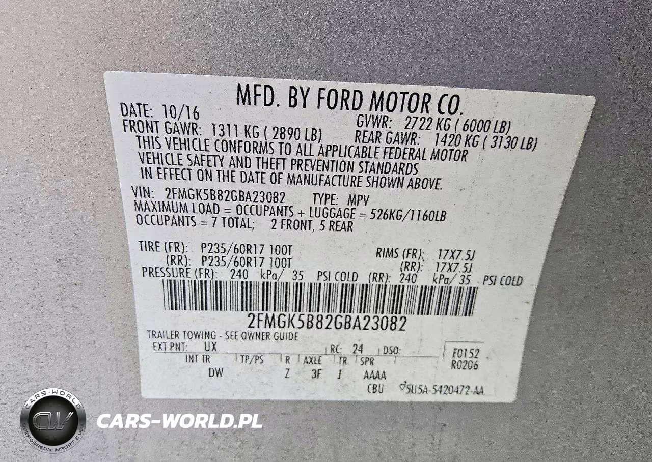 2016 Ford Flex Se VIN:2FMGK5B82GBA23082 - 13
