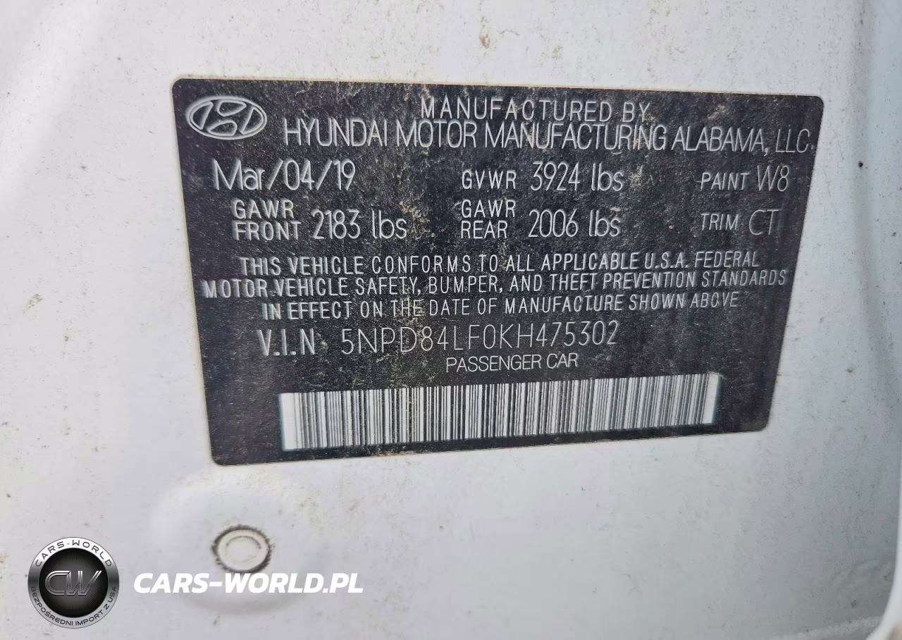 2019 Hyundai Elantra Sel VIN:5NPD84LF0KH475302 - 12