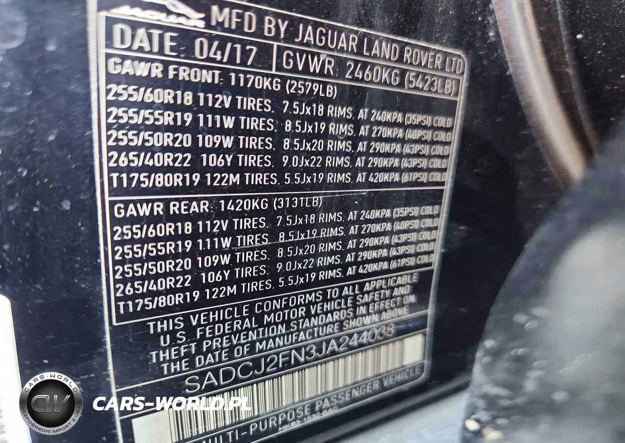 2018 Jaguar F-Pace Premium VIN:SADCJ2FN3JA244038 - 13
