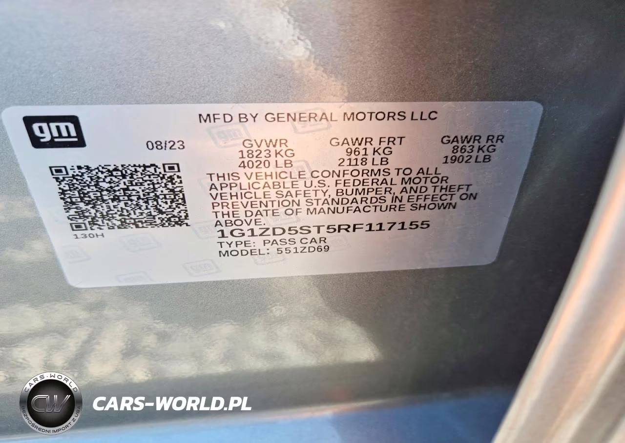 2024 Chevrolet Malibu Lt VIN:1G1ZD5ST5RF117155 - 12