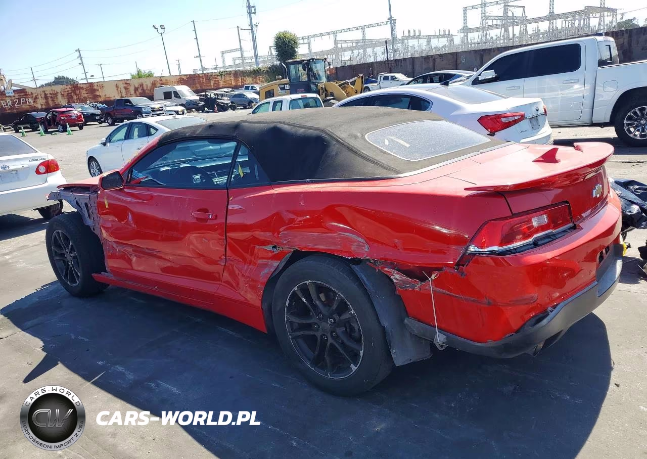 2015 Chevrolet Camaro Lt VIN:2G1FD3D39F9260926 - 2