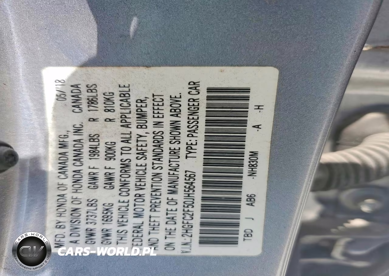 2018 Honda Civic Lx VIN:2HGFC2F50JH564567 - 12