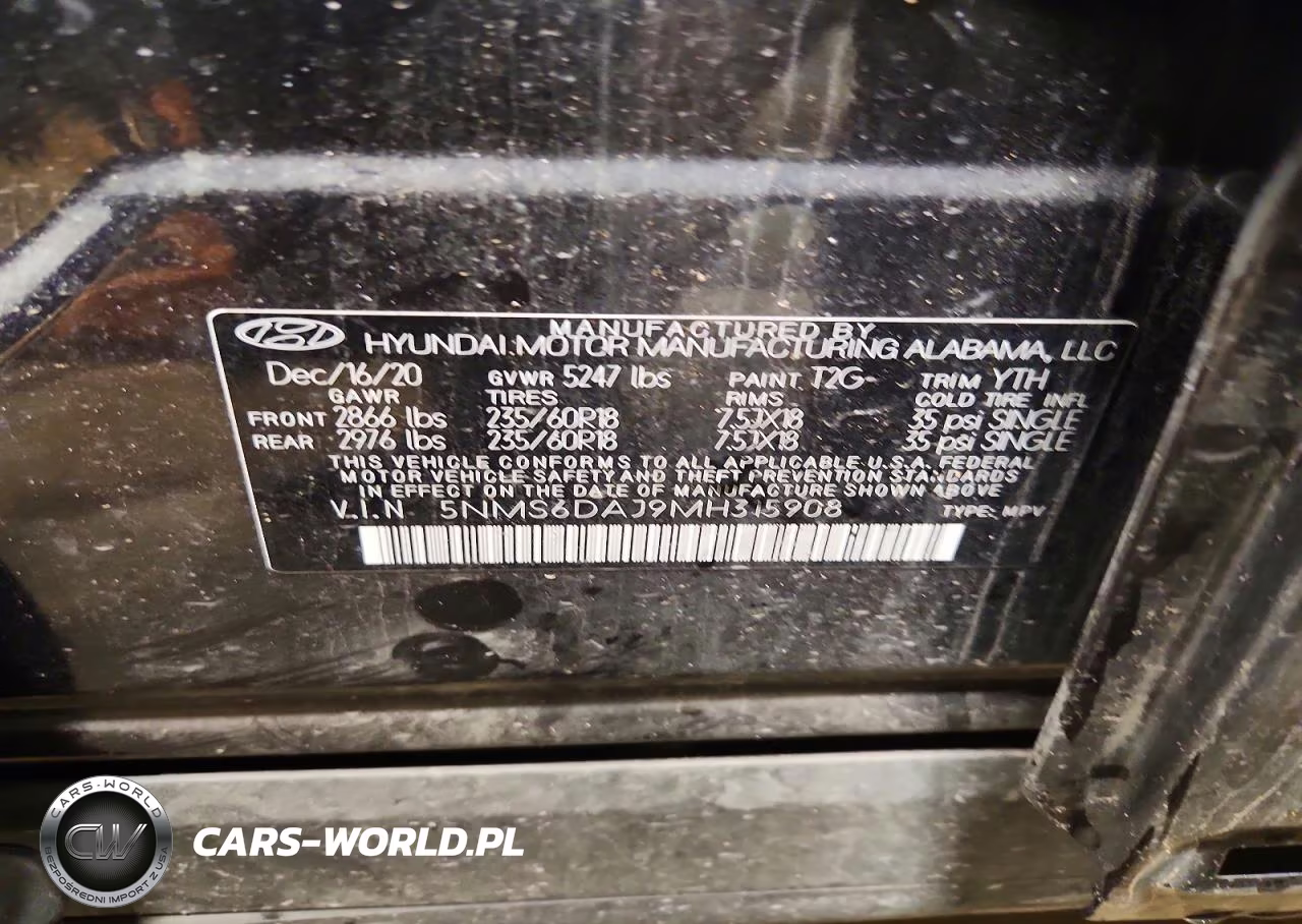 2021 Hyundai Santa Fe Sel VIN:5NMS6DAJ9MH315908 - 13