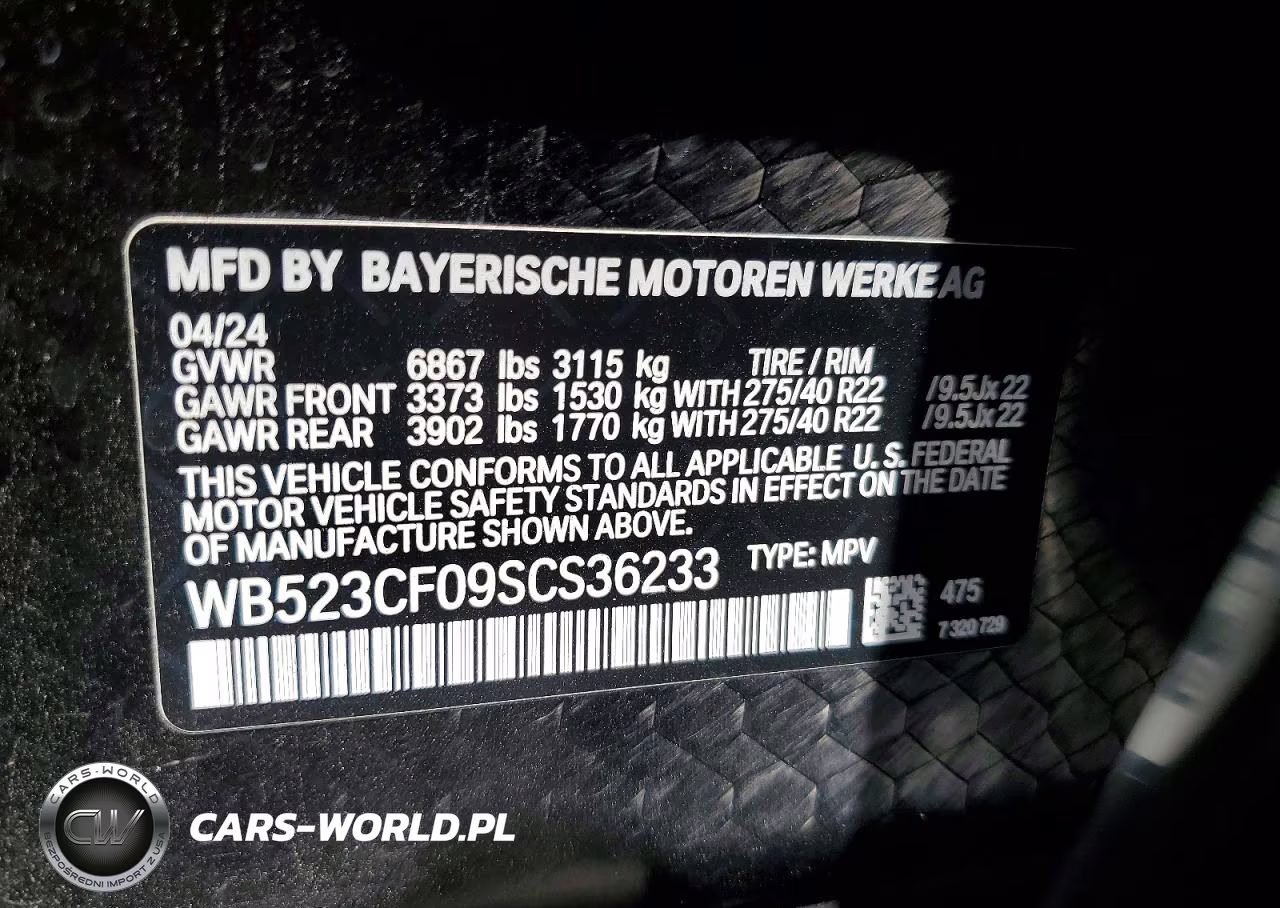 2025 BMW Ix xDrive50 VIN:WB523CF09SCS36233 - 13