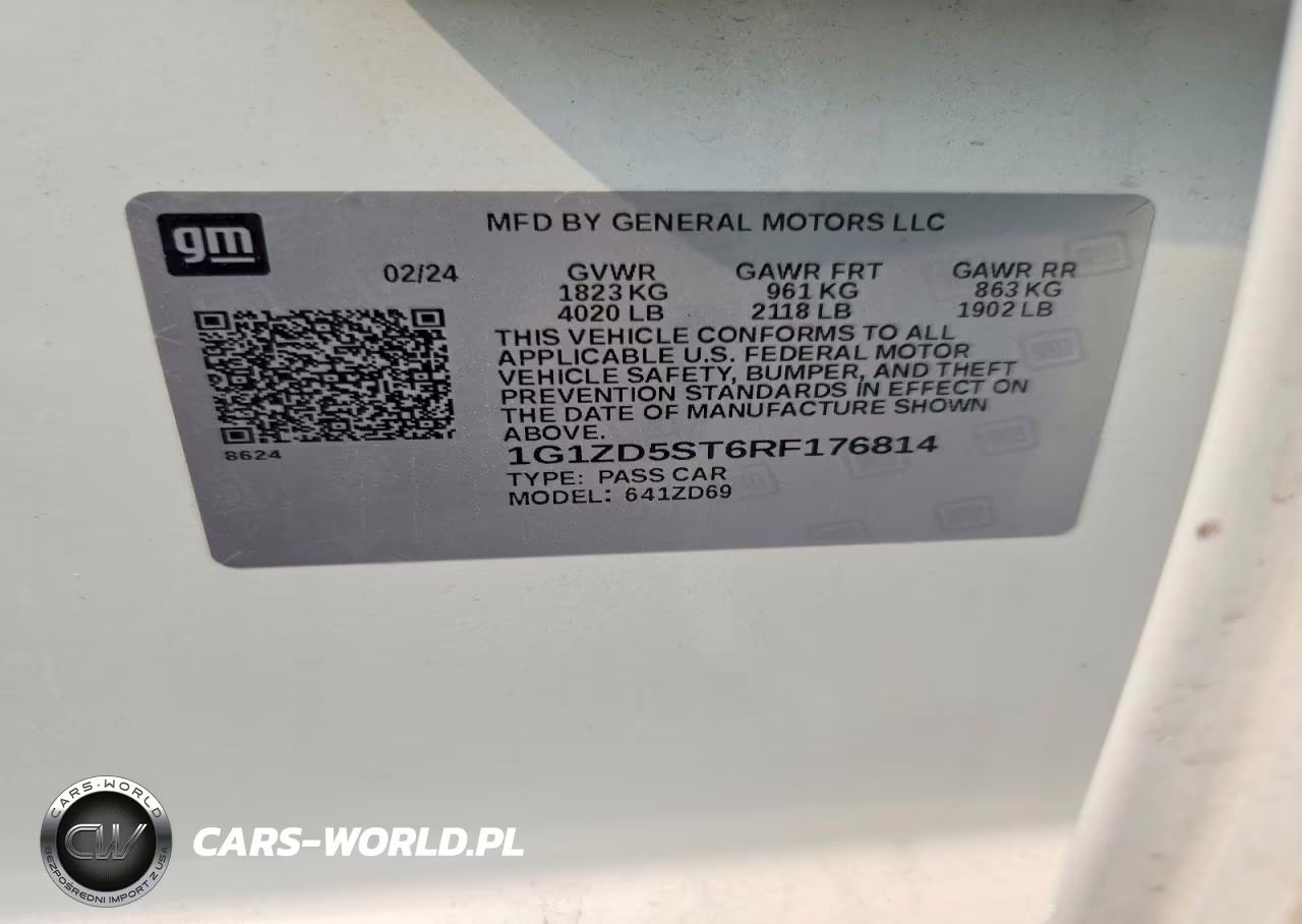 2024 Chevrolet Malibu Lt VIN:1G1ZD5ST6RF176814 - 12