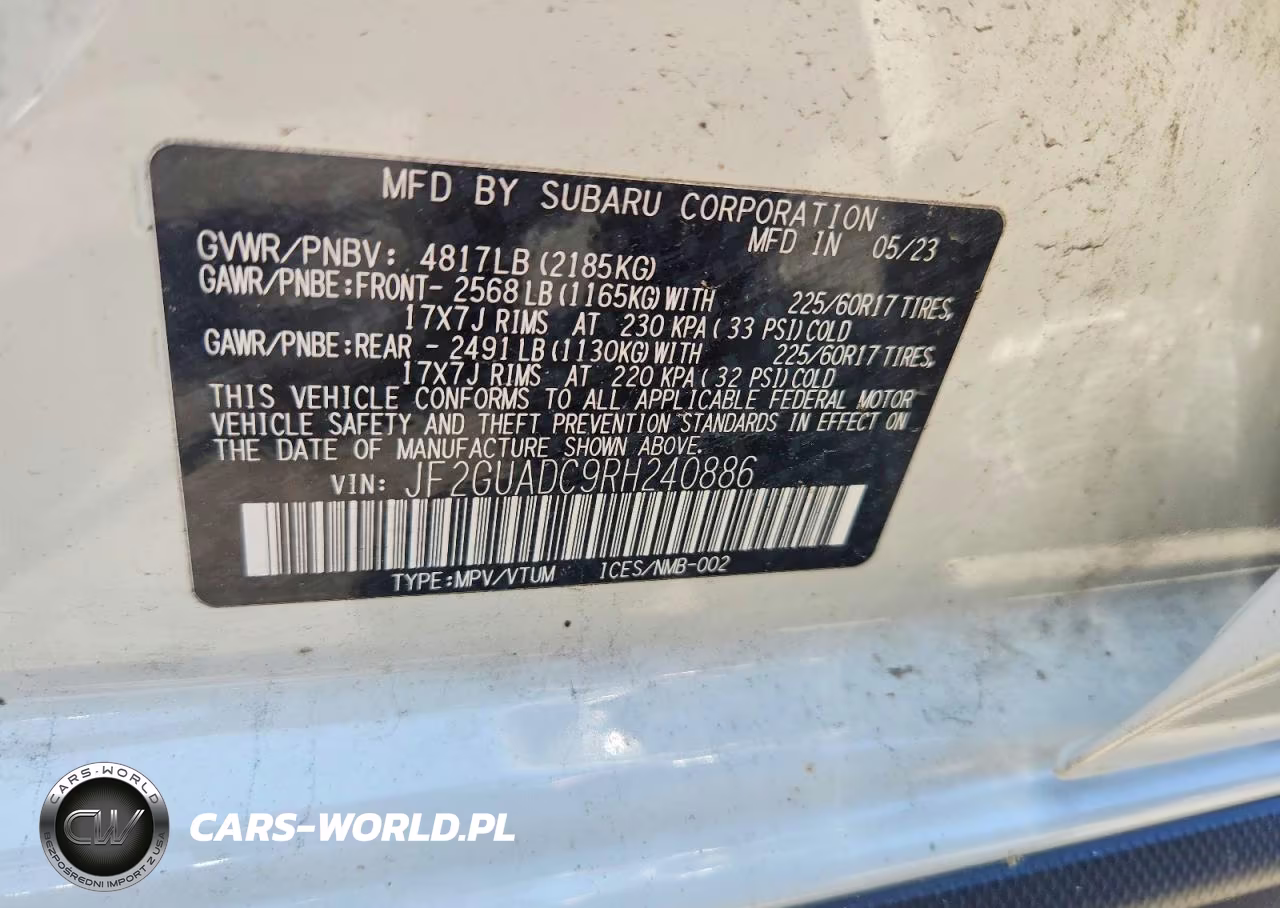 2024 Subaru Crosstrek Premium VIN:JF2GUADC9RH240886 - 13