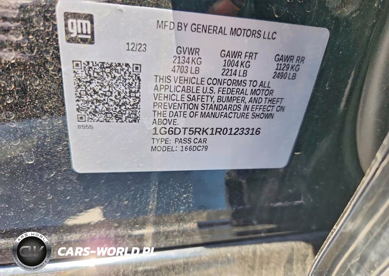 2024 Cadillac Ct5 Premium Luxury VIN:1G6DT5RK1R0123316 - 12
