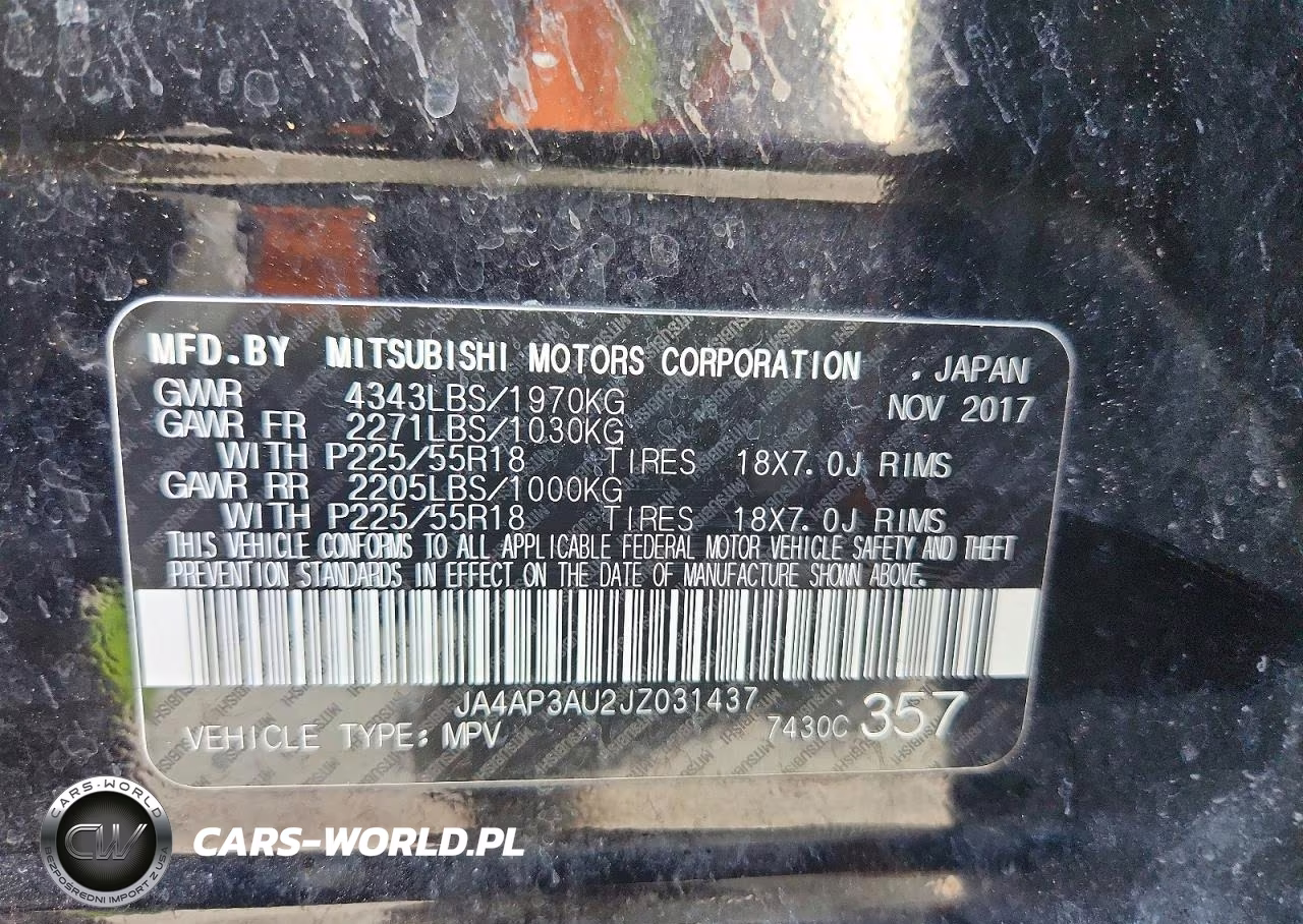 2018 Mitsubishi Outlander Sport Es VIN:JA4AP3AU2JZ031437 - 13