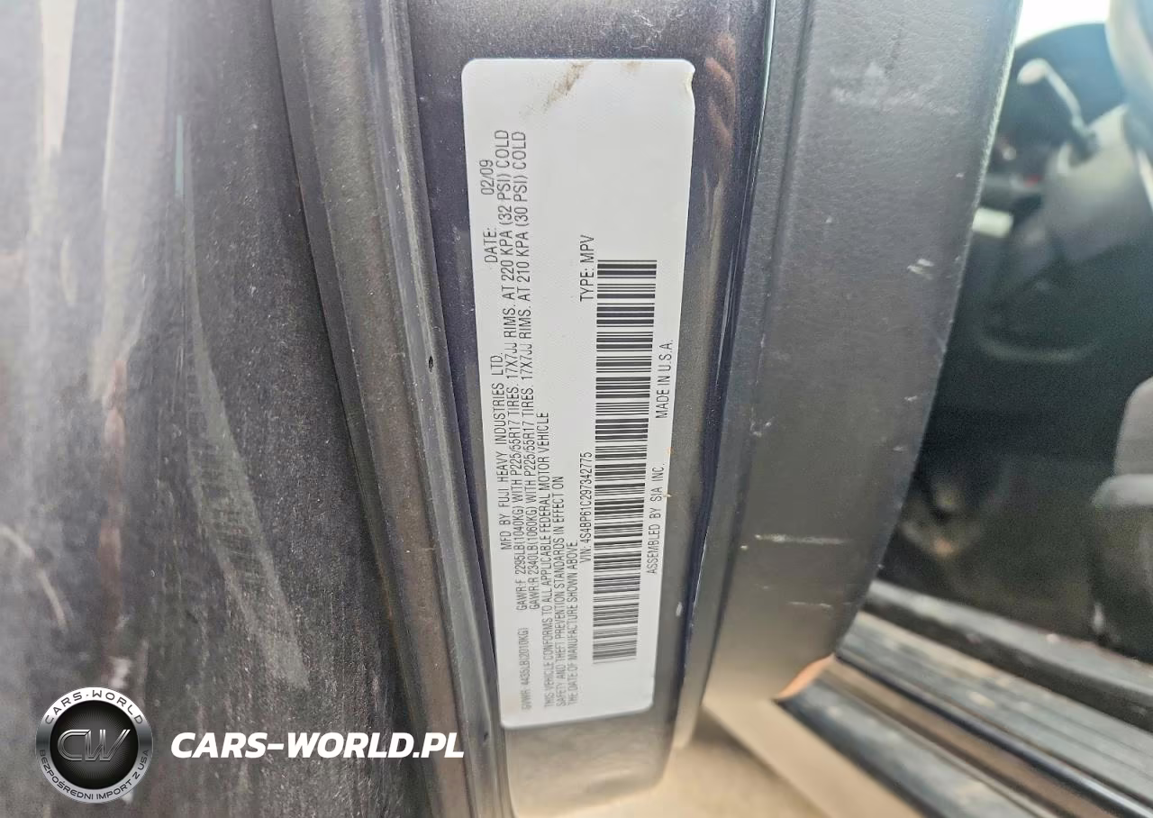 2009 Subaru Outback 2.5I VIN:4S4BP61C297342775 - 13