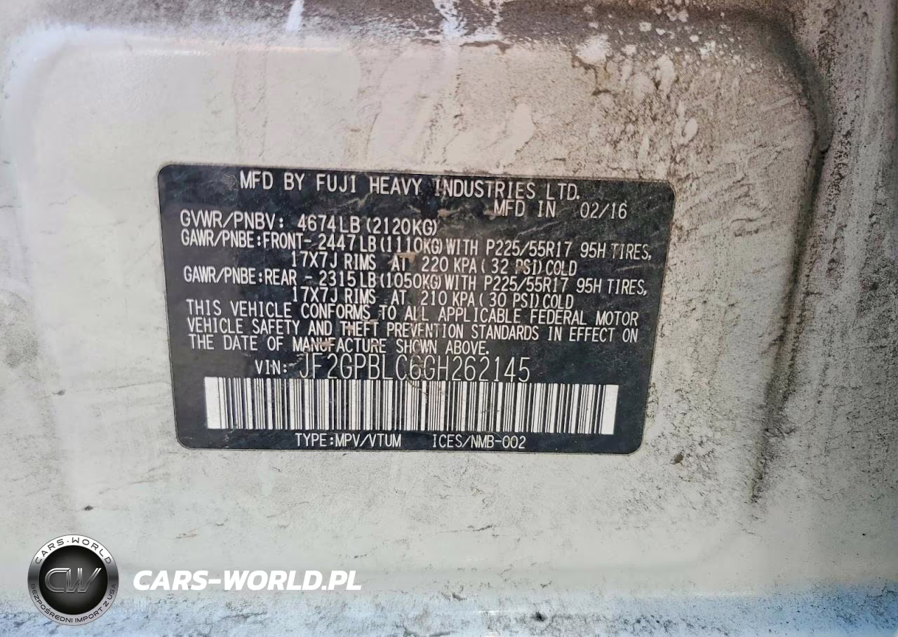2016 Subaru Crosstrek 2.0I Hybrid Touring VIN:JF2GPBLC6GH262145 - 12