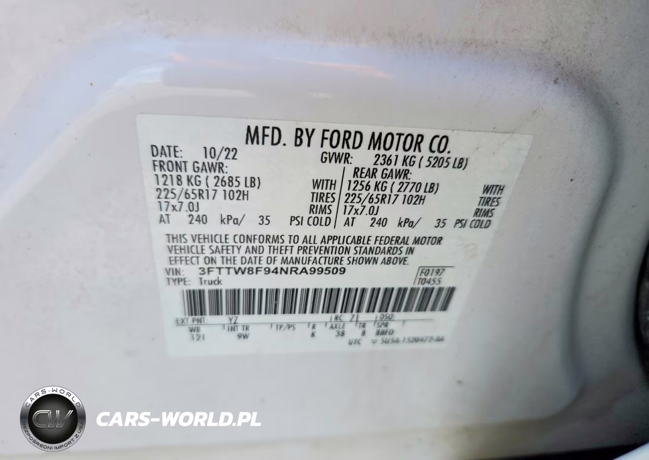 2022 Ford Maverick Xl VIN:3FTTW8F94NRA99509 - 12