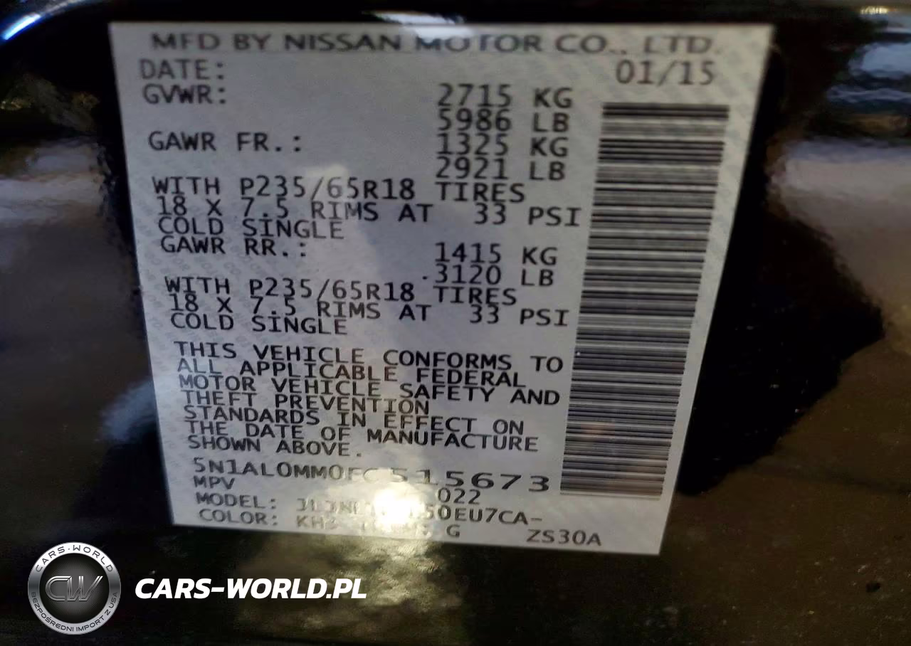 2015 Infiniti Qx60 Base VIN:5N1AL0MM0FC515673 - 13