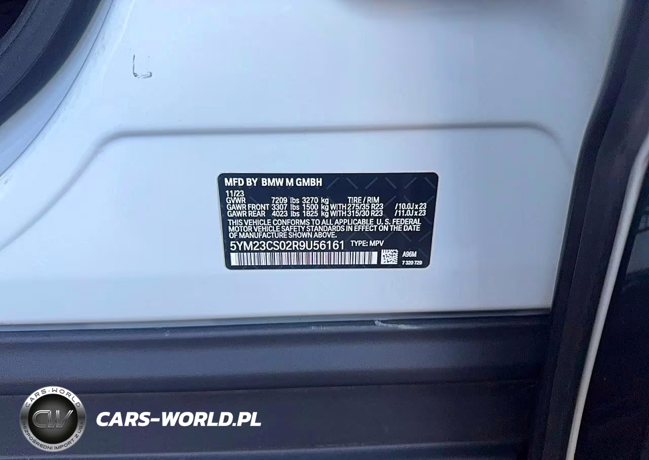 2024 BMW Xm VIN:5YM23CS02R9U56161 - 10