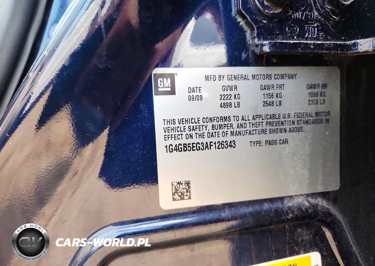 2010 Buick Lacrosse Cx VIN:1G4GB5EG3AF126343 - 12