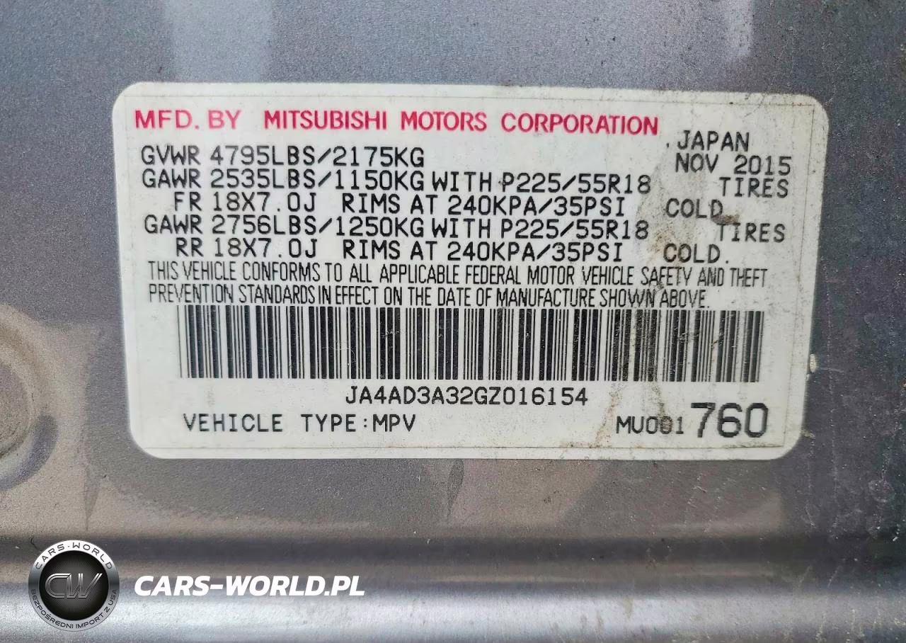 2016 Mitsubishi Outlander Se VIN:JA4AD3A32GZ016154 - 13