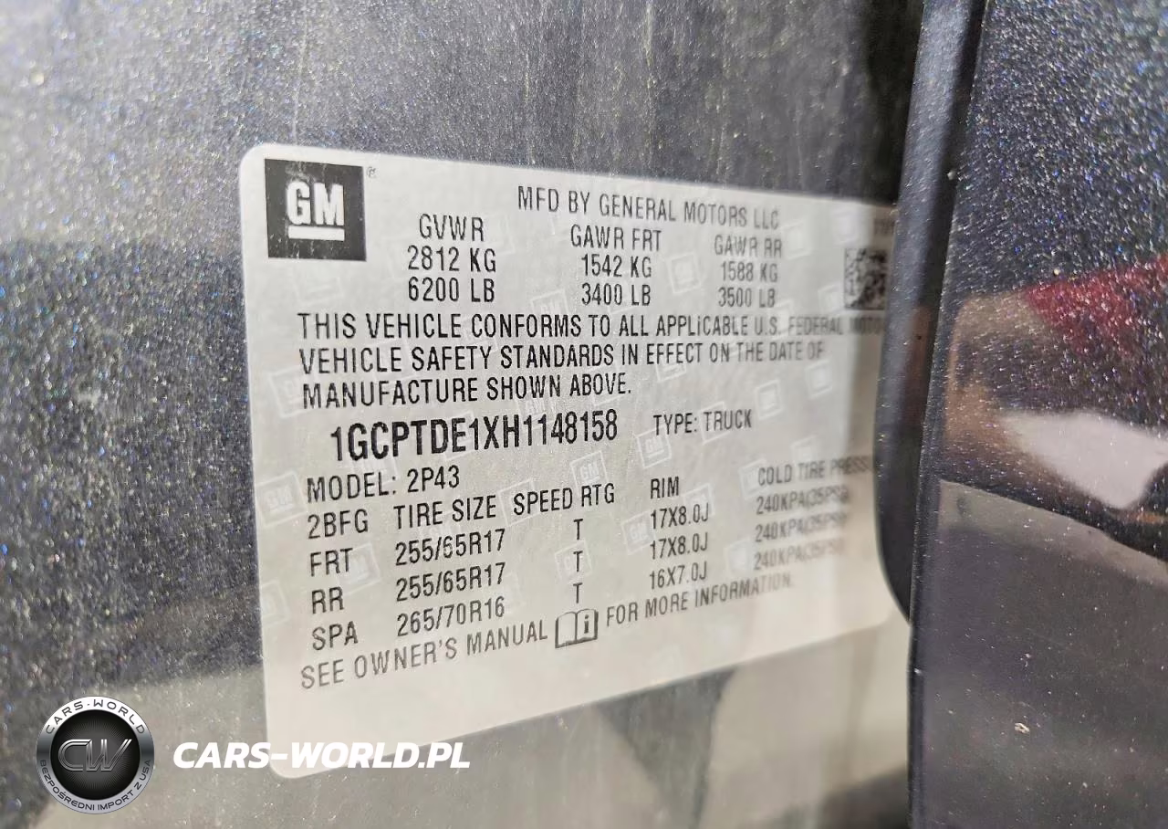 2017 Chevrolet Colorado Z71 VIN:1GCPTDE1XH1148158 - 12