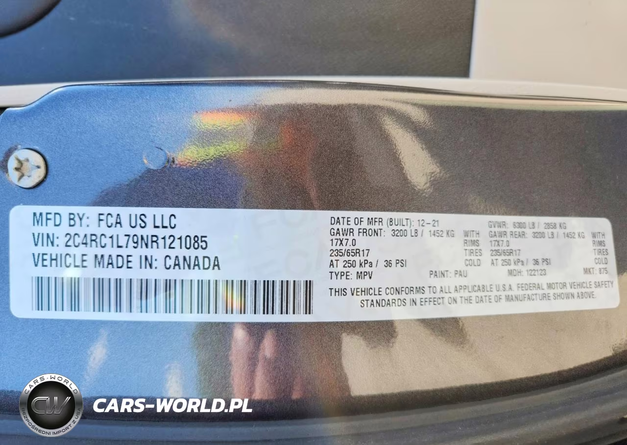 2022 Chrysler Pacifica Hybrid Touring L VIN:2C4RC1L79NR121085 - 14